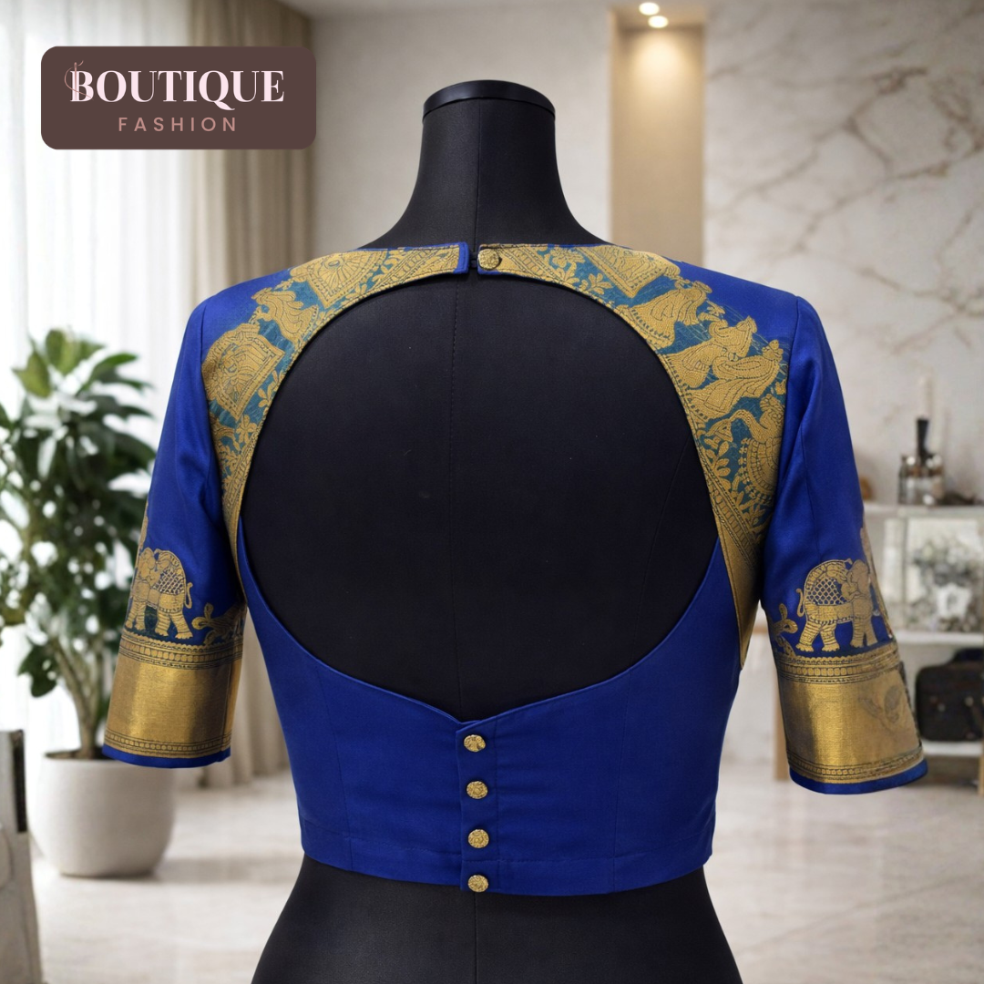 Baluchori Katan Silk Designer Blouse - Image 2